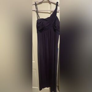 Adriana Papell dark purple evening gown, women’s size 14